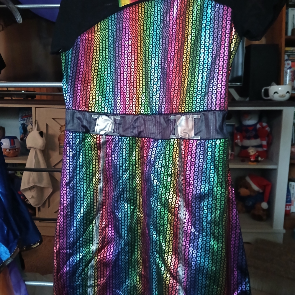 Unlisted Multicolor Sequin Kids Dance Costume